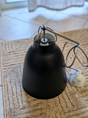 Caravaggio black matt ceiling light new, black matte