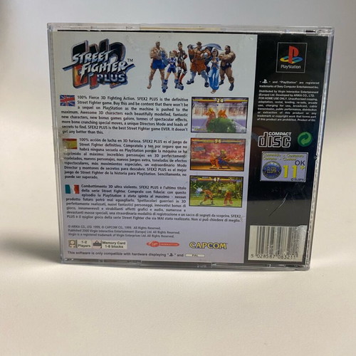 Street Fighter EX 2 Plus PlayStation PS1 game used, English, complete
