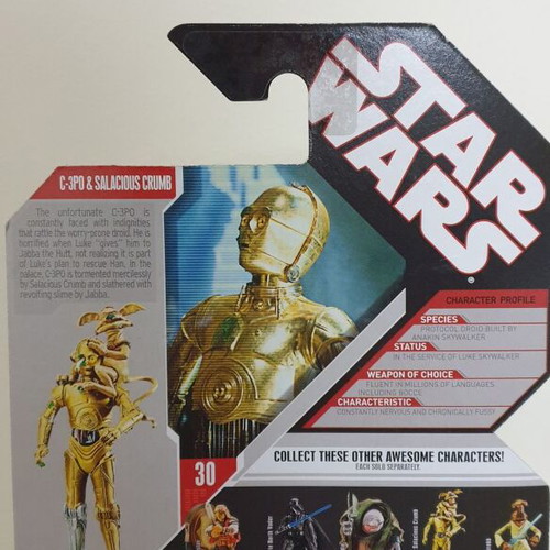 Star Wars C-3PO & Salacious Crumb figure new Hasbro 2007