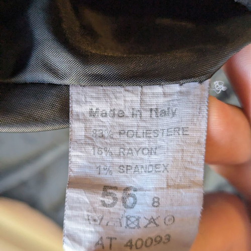 Black coat used, size 56 (L/XL)