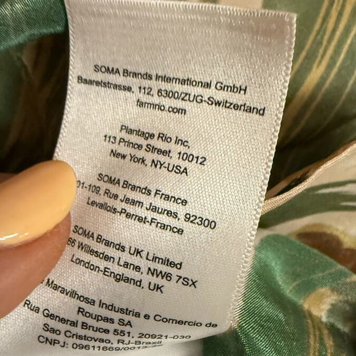 Farm Rio Tropical Isla One-Shoulder Jumpsuit size S new with tags