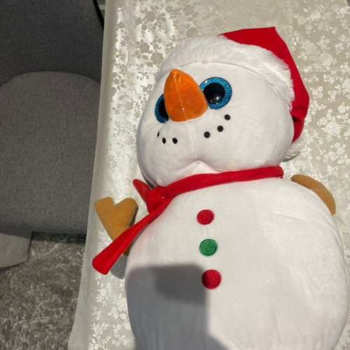 Large Snowman plush used