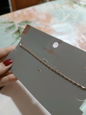 925 Silver Choker with Rose Gold Plating New