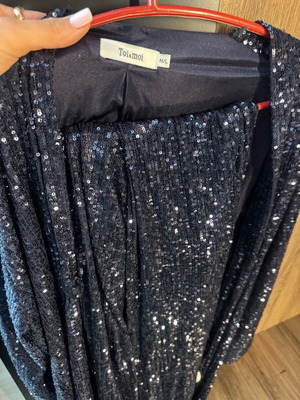 Toi&Moi sequin set with kimono and pants like new, blue