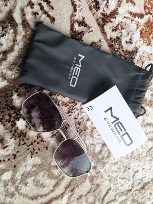 Med Sunglasses new, gray and silver