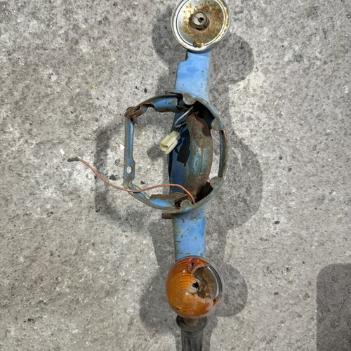 Honda C50 / C70 metal handlebar frame, round headlight 6V