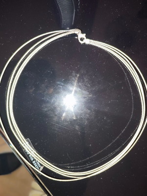 Women's Necklace 925 Silver like new with Four Silver Cords
