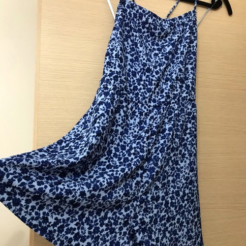 M&S dress-shorts new white with blue flowers