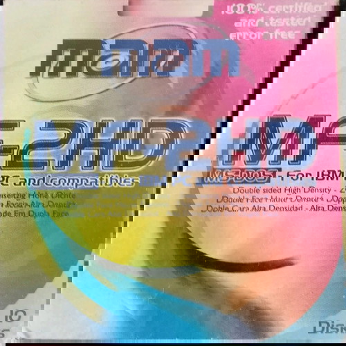 M.A.M. (Mitsui Advanced Media) δισκέτες 3.5" DS/DD πακέτο των 10 σφραγισμένο