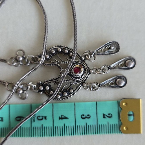 Vintage 925 silver necklace, 44 cm