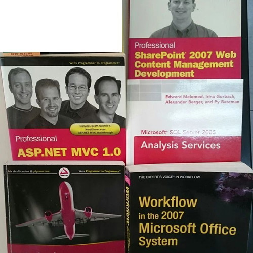 Computer books like new, set of 5, English