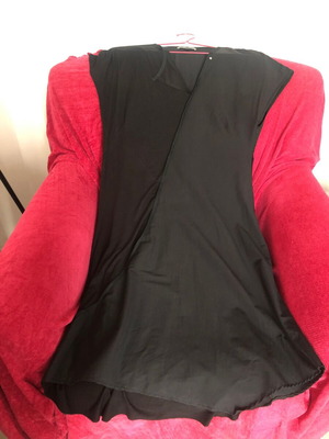 Tatiana Lebedev Black Asymmetric Dress Used, Size L