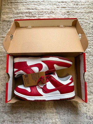 Nike Dunk Low Next Nature new, size 42, red/white