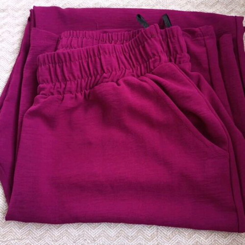 Gofre Kimono Set New, Purple, 100% Polyester