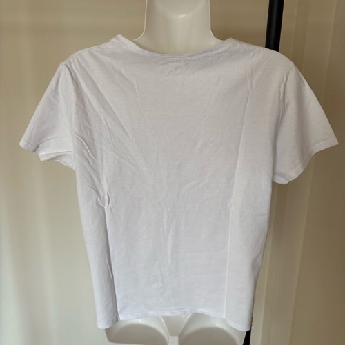 DNA short-sleeve shirt like new, white and pink, sizes M-XL