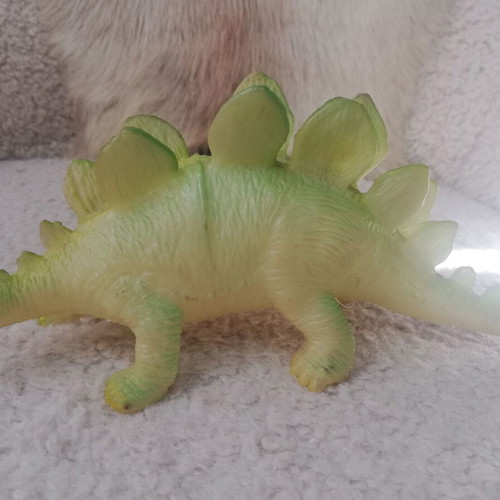 Dinosaur vintage collectible glow in the dark toy used