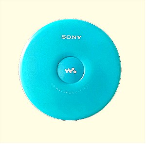 VINTAGE Sony CD Walkman Portable Compact Disc Player Aqua D-EJ001