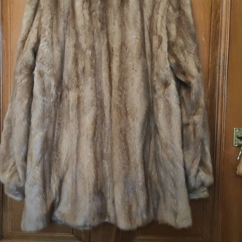 Mink Fur Jacket like new, beige brown, size M