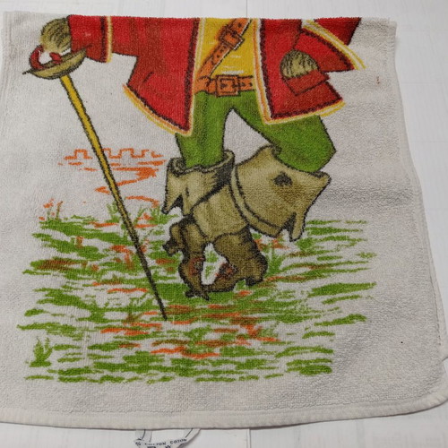 Puss in Boots towel used, medium size