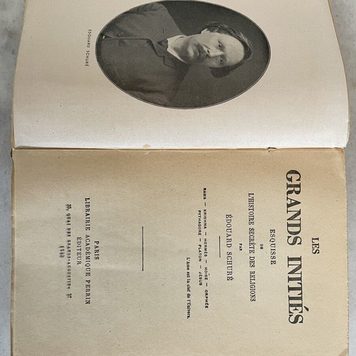 Edouard Schure Les Grands Inities book used, French edition 1949