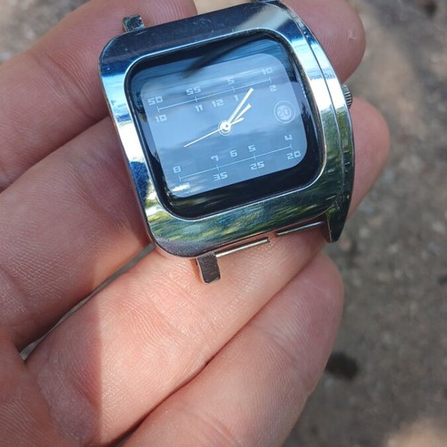 Nekura Transceiver watch used, silver unisex