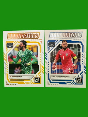 Dominators Cards Alisson Becker & Gianluigi Donnarumma Road to FIFA World Cup ’26 like new