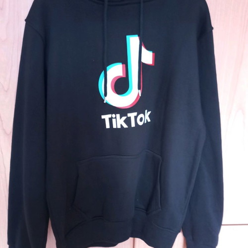 Tik Tok hoodie new, black, unisex XL