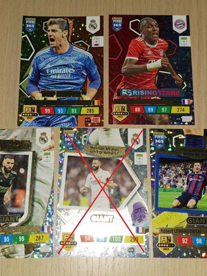 Rare Fifa 365 Adrenalyn XL 2023 panini cards new, set of 4