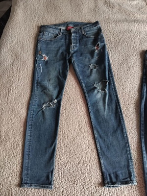 Hamur Denim ανδρικό τζιν παντελόνι με σκισίματα, μέγεθος 34/32
