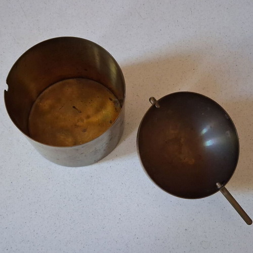 Vintage Stelton Arne Jacobsen Brass Ashtray 10cm used
