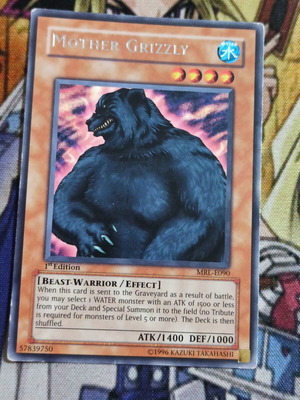 Mother Grizzly κάρτα Yu-Gi-Oh! σαν καινούργιο, σπάνια MRL 1η έκδοση