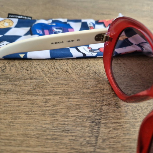 Rayban Junior RJ9043S sunglasses like new, white and red