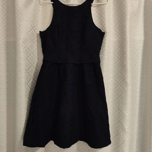 Dark blue dress H&M like new, cotton, size L