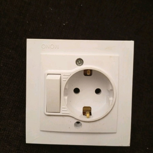 Flush power socket with switch like new