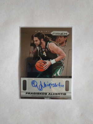 Fragiskos Alvertis Panini Prizm Euroleague 2024-2025 autograph card like new
