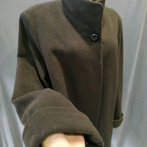Wool coat with cashmere brown, size XL like new
