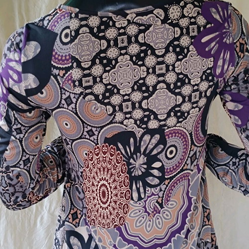 Blouse COCONUDA Italy size M like new, black and purple