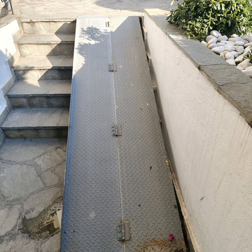 Folding iron loading ramp like new