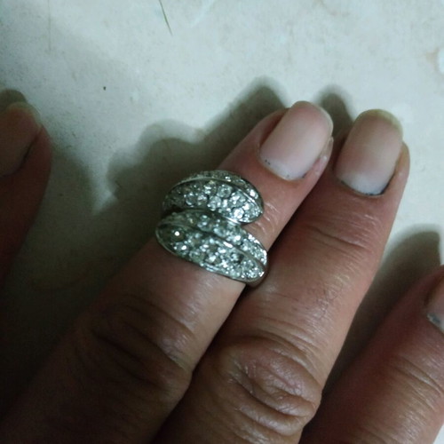 Steel ring like new, silver color