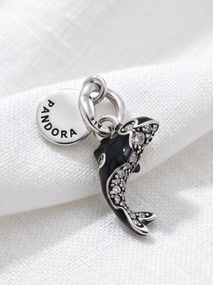 Pandora Oath Symbol Pendant S925 new, black and silver