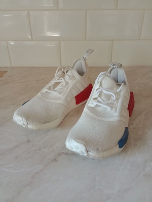 Adidas NMD R1 sneakers, barely used, white, size 38