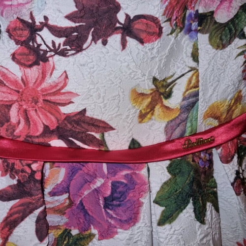 Bellino Floral Brocade Dress Like New Size M