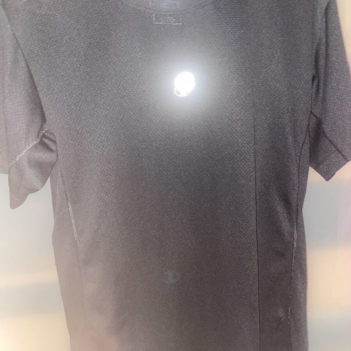 Champion T-shirt new, black with reflective prints