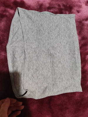 Strapless top gray size small new