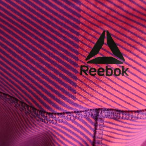 Reebok women's sports leggings S/M, pink and purple, long