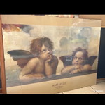 4 paper illustrations, paintings for frames