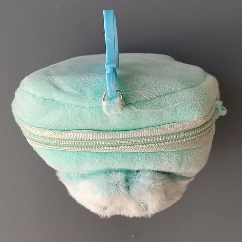 Children's key wallet for bag like new, turquoise