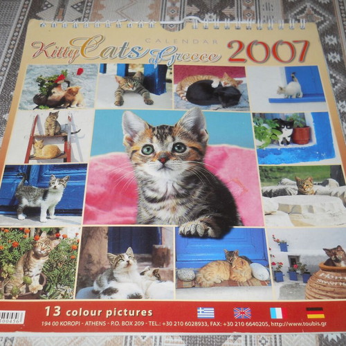 Calendar Kitty Cats of Greece used 2007