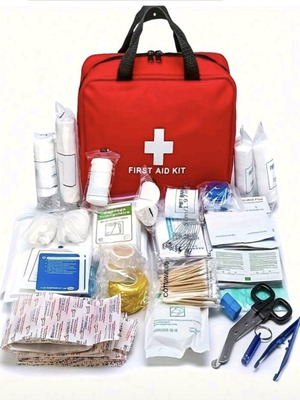 First aid kit new with Din 13164:2022 certification and 42 items