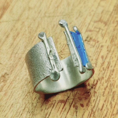Handmade silver ring silver 925 matte new